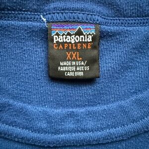 Blue Patagonia Capilene Base Layer Shirt XXL